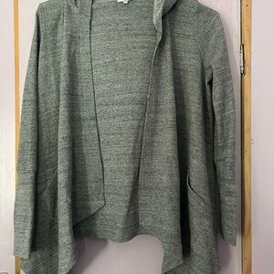 Splendid Women's Heather Gray Hooded Cardigan